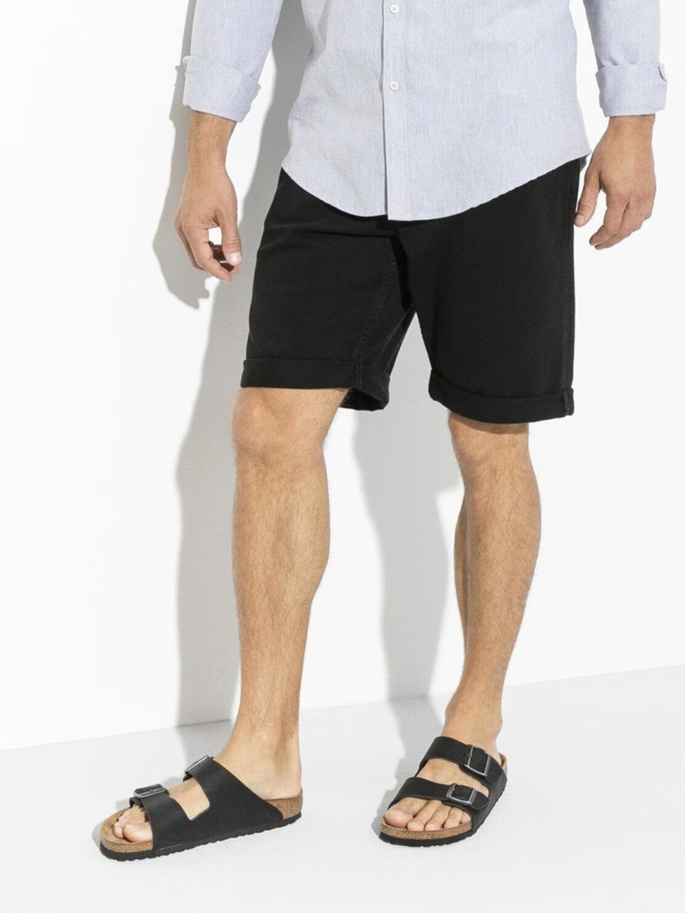 Birkenstock Arizona BS black Leather Men's Sandal - Black - Picture 7 of 15